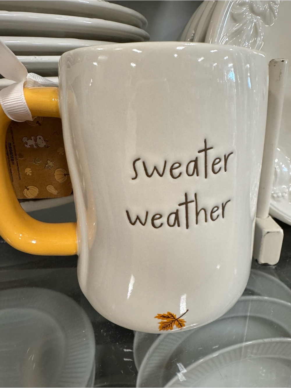 Snoopy Fall Sweater Rae Dunn Mug - Picture 3 of 4